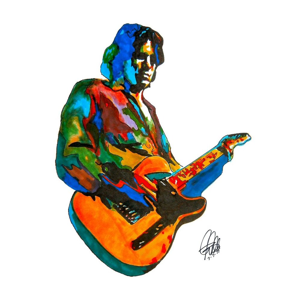 Jeff Buckley Singer Guitar Soul Blues Rock Music Poster Print Wall Art 13x19